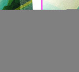 Jade Green Landscape Painting Print, Panoramic Lake Painting, Minimalist and Muted Home Decor, Emerald Green Landscape Art