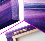 Purple and Lavender Landscape Painting Print, Reflections, Original Watercolor Painting Print, Custom Painting, Living Room Wall Art