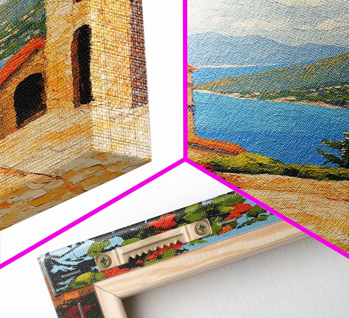 Positano Italy Canvas Print - Italy Oil Painting Print Wall Art - Amalfi Coast - Vacation Gift Idea - Travel Gift
