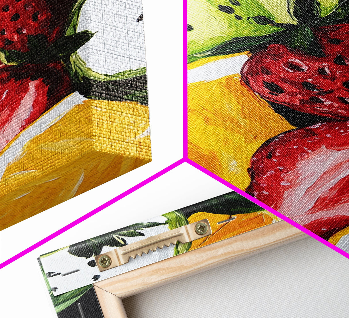 Food Review Kitchen Art, Framed Canvas Print, Antique Still Life Oil Painting Of Fruit, Fruit Still Life, Kitchen Decor, Dining Room Art