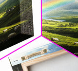 A Rainbow Over Ireland, Ireland Landscape Painting Print, Irish Decor, Ireland Wall Art, Ireland Inspired Home Decor