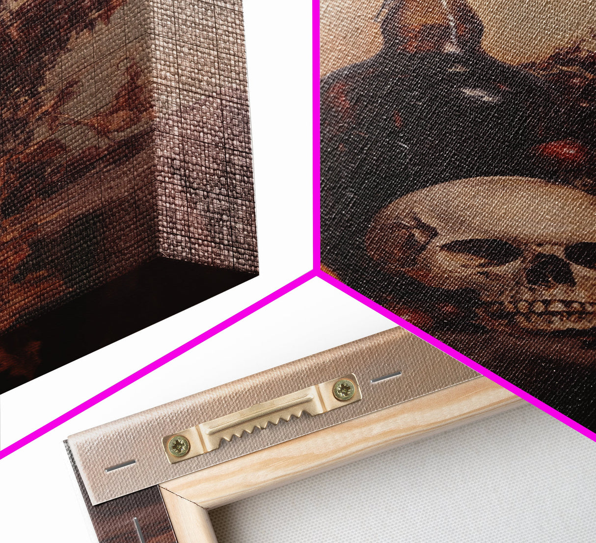 Still Life of a Skull and Wine Framed Canvas Print, Oil Painting Print, Gothic Decor, Dark Academia Macabre Halloween Wall Art, Witchy Decor
