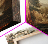 California Wall Art Framed Canvas Print, Redwood Trees, Fantasy Decor