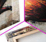 Graffiti Phoenix Canvas Print, Phoenix Painting, Grunge Punk Art, Office Decor, Man Cave Wall Art, Office Decor For Men, Gift For Him