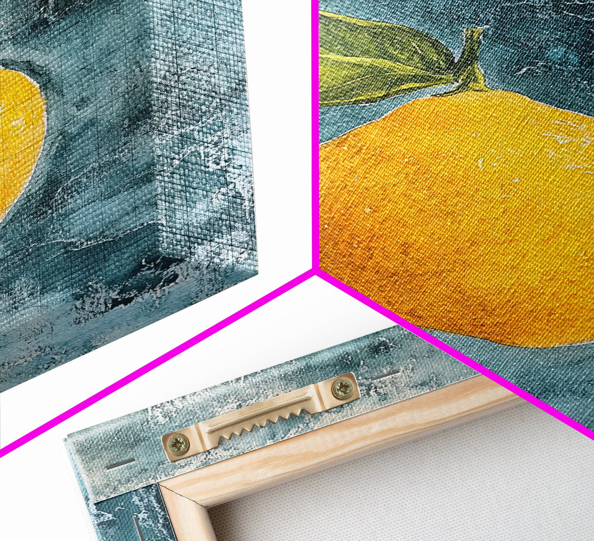 Vintage Lemon Still Life Painting Canvas Print, Framed Art Print Gallery Wall, Lemon Painting, Kitchen Art, Kitchen Food Wall Art