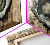 Extra Wide Panoramic Print of an Oyster, Wabi Sabi Minimalist Wall Art, Kitchen Home Decor, Kitchen Art, Wall Art for Dining Room
