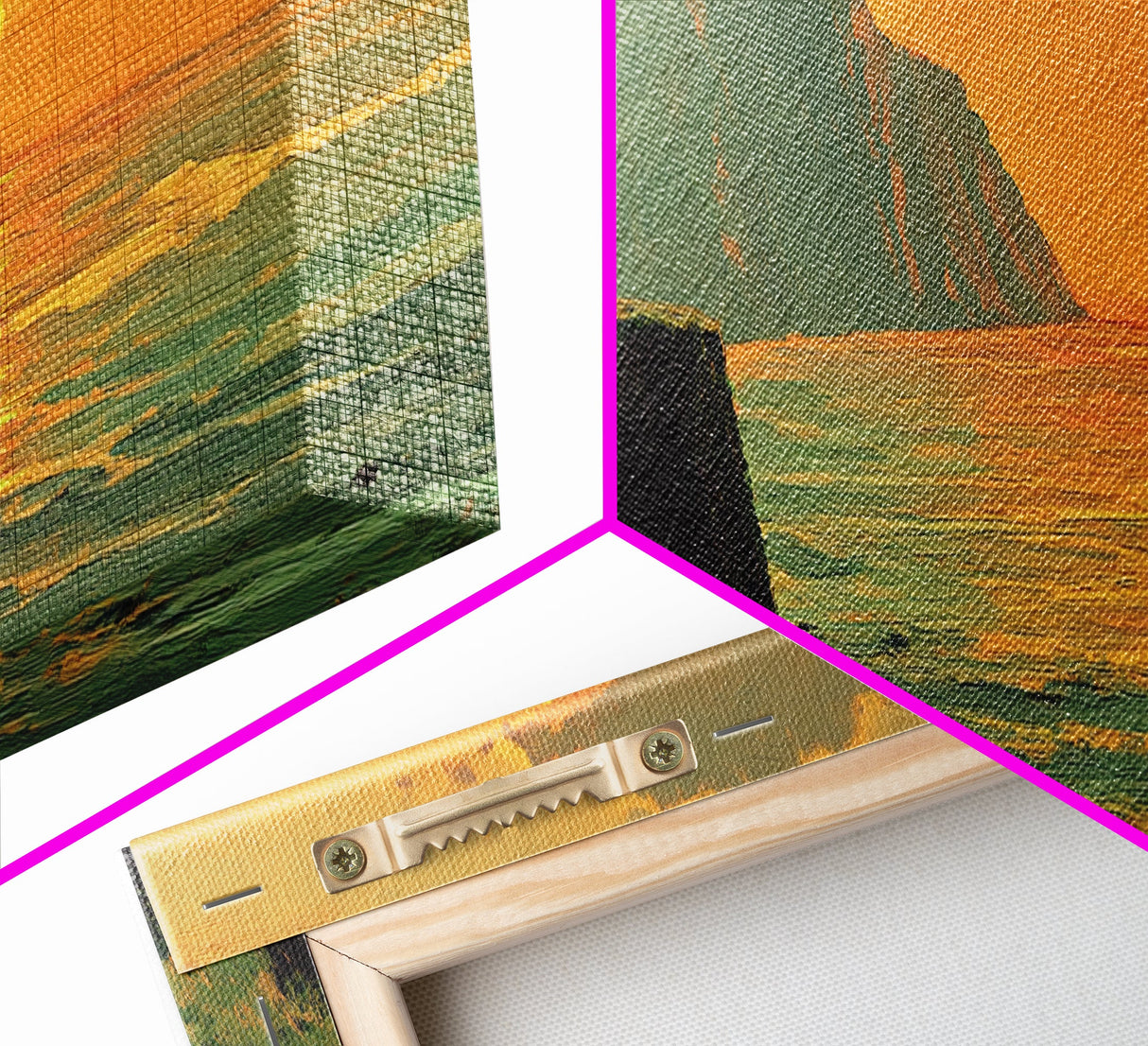 Ireland Painting Print Cliffs of Moher, Framed Canvas Print, Wood Framed Wall Art, Ireland Painting, Ireland Decor, Art of Ireland