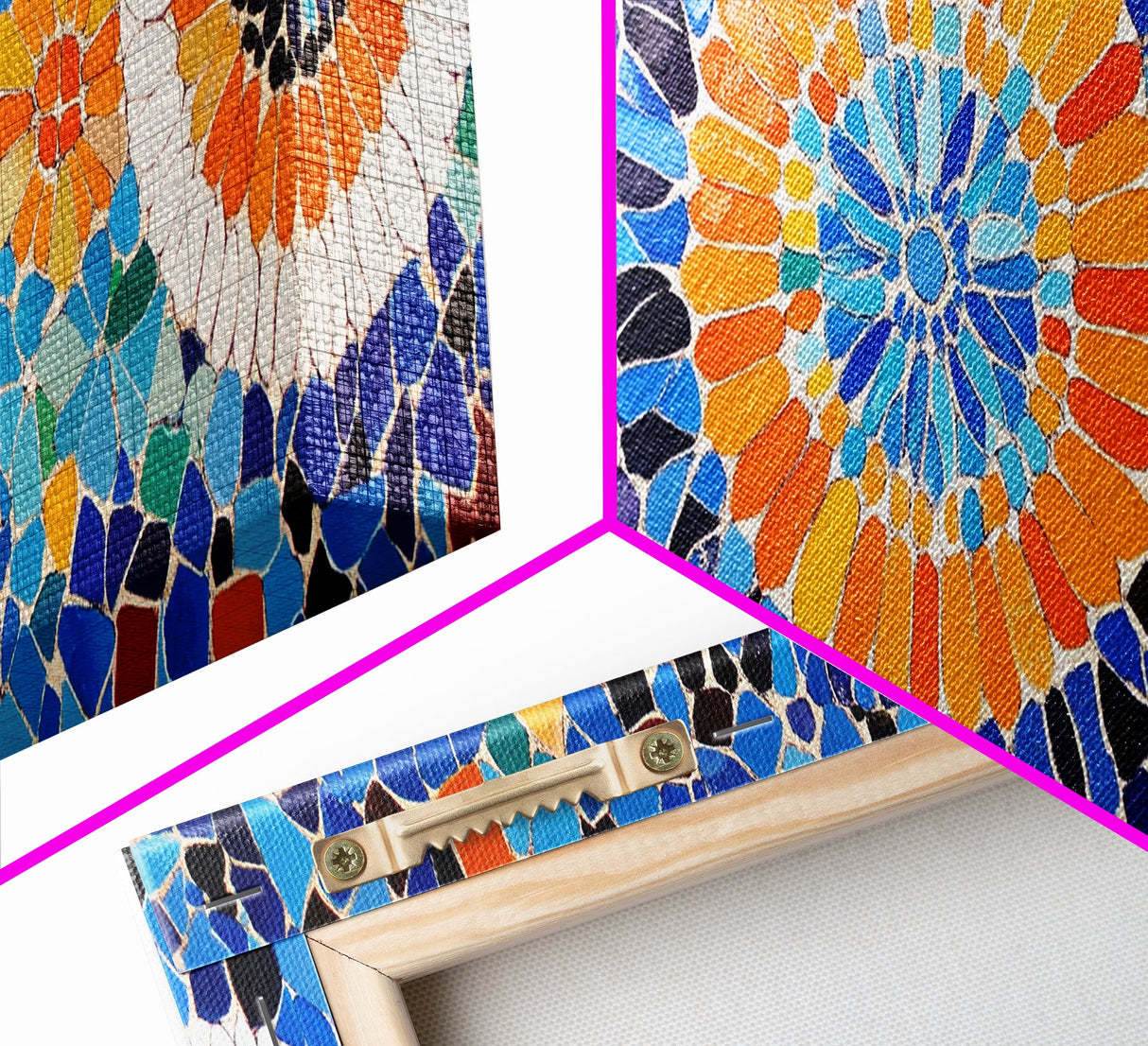 Mosaic Style Abstract Art Print, Sunflowers Mosaic Print, Floral Decor, Flower Abstract Art, Mosaic Wall Art Print, Sunflower Painting