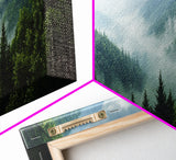 Emerald Green Mountain Landscape Wall Art Canvas Blue Ridge Mountains Print Extra Large Wall Art For Living Room Above Sofa