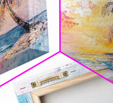 Nautical Seascapes Oil Painting Canvas Print, Nautical Landscape Painting, Beach house or Lake house art, Above Sofa Art, Sunset Painting