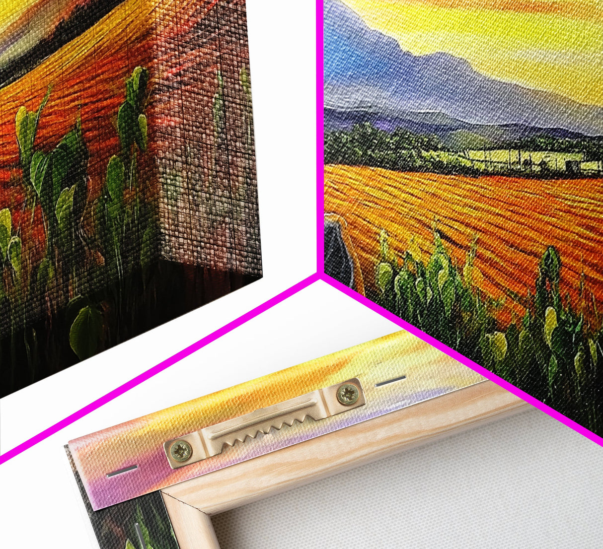 Oil Painting Print of an El Campesino - Mexican American Wall Art - Framed Canvas Print - Mexican Folk Art - Chicano Wall Art - Mexicano Art