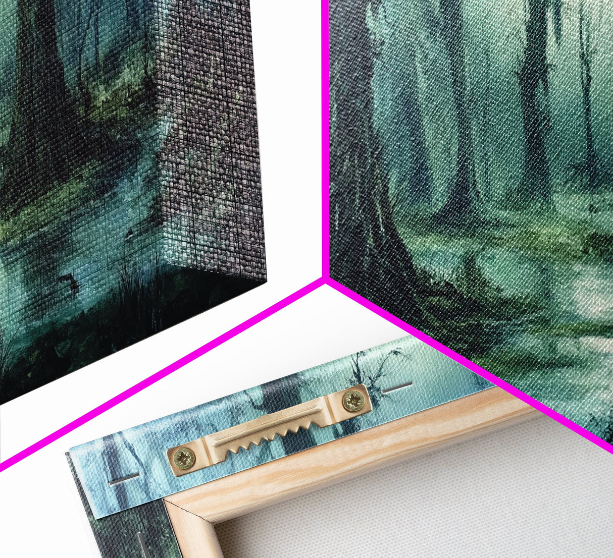 Victorian Swamp Painting Canvas print, Dark and Moody Victorian Gothic Wall Art, Mood Setting Living Room Wall Art, Dark Academia Art