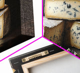 Still Life of Bleu Cheese - Frame Canvas Print - Kitsch Home Decor - Eclectic Kitchen Wall Art - Funny Kitchen Art - Cheese Painting - Cheese Art