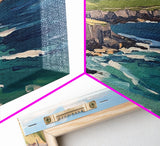 Abstract Ireland Landscape Painting Print | Cliffs of Moher | Ready To Hang | Framed or Unframed Landscape Painting | Original Wall Art