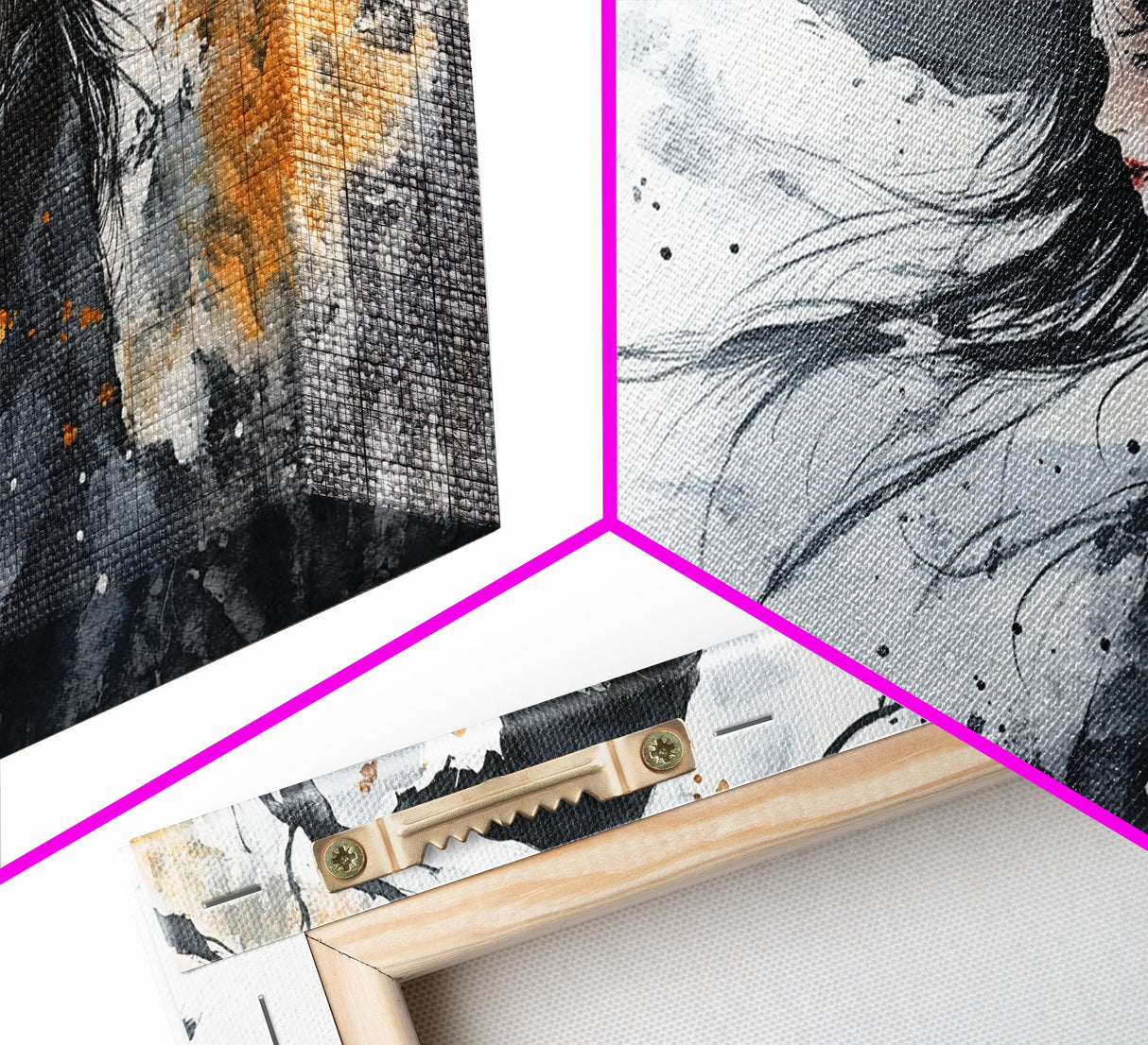 Wabi Sabi Witch - Framed Canvas Print - Eclectic Home Decor - Witchy Wall Art