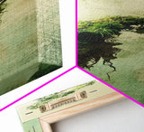 Framed Canvas Print Wabi Sabi Botanical Art Mossy Tree Artwork Unique Nature Decor Tall Skinny Art Wabi Sabi Wall Art Living Room Accent