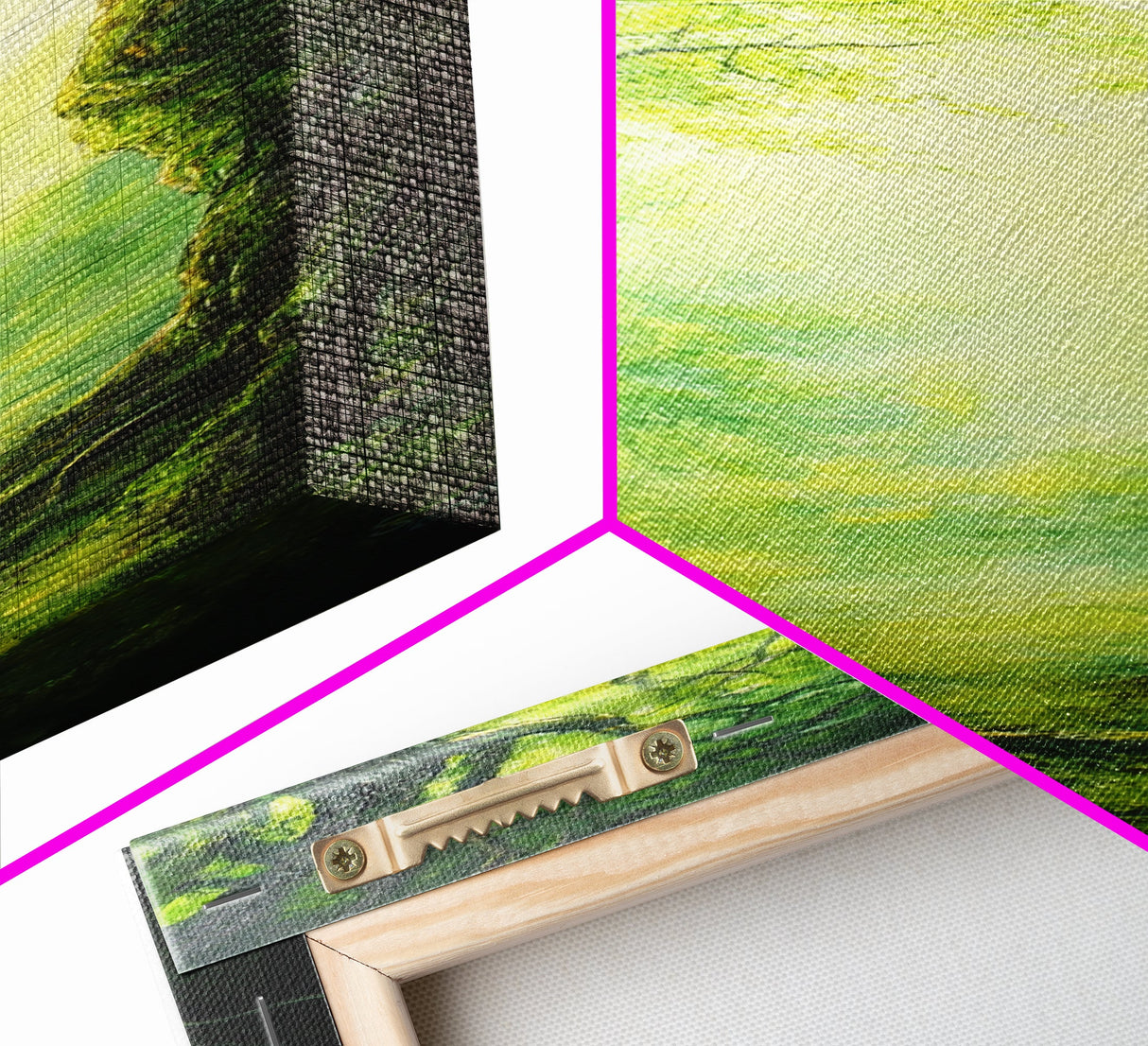Fantasy Forest Landscape Painting Canvas Print, Tall Narrow Wall Art, Tall and Skinny Painting, Landscape Wall Art, Accent Piece