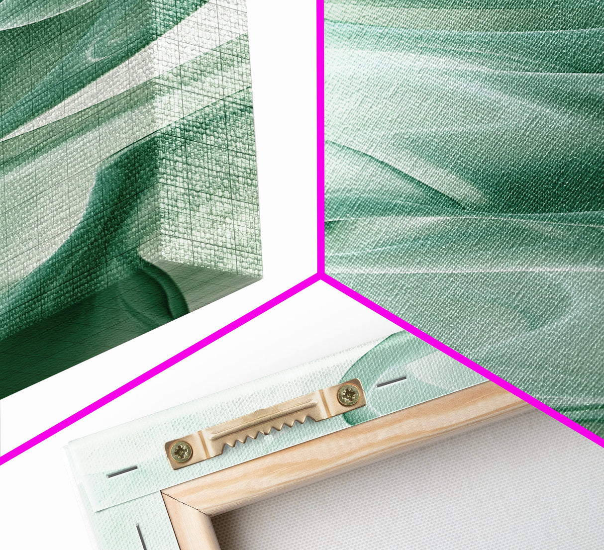 Abstract Green Canvas Print, Botanical Wall Art, Whimsical Minimalist Sage Artwork, Moody Decor for Bedroom or Guest Room, Gift Idea