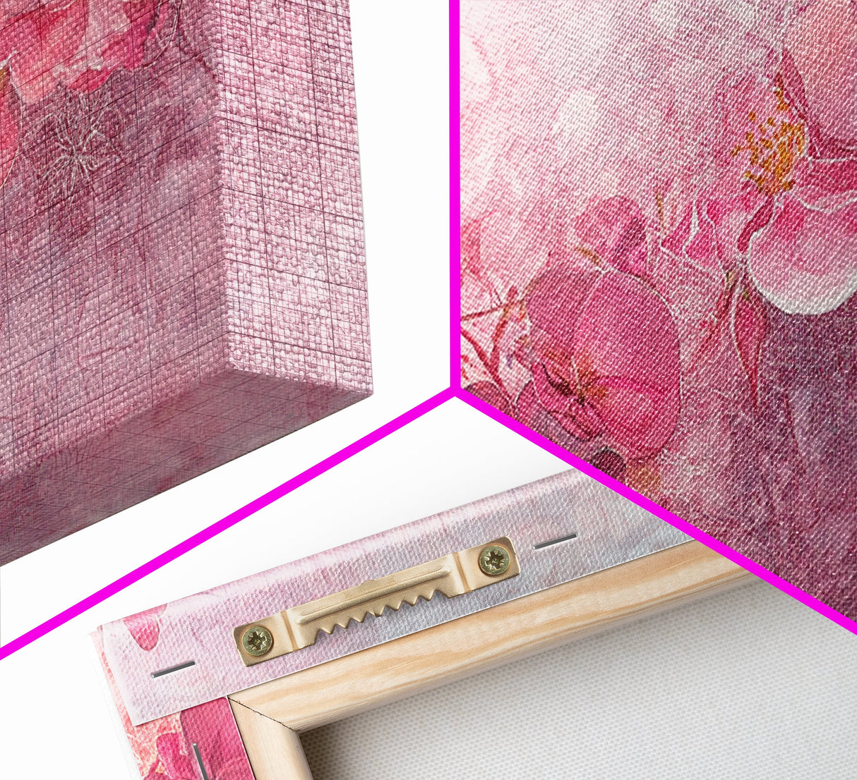 Orchid Bliss Canvas Print Featuring Botanical Prints and Moody Art Pink Wall Art Long Narrow Wall Art Farmhouse Rustic Home Decor