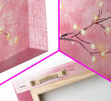 Light Pink Cherry Blossom Canvas Print | Cherry Blossom Painting | Sakura Wall Art | Nature Inspired Art | Bedroom Above Bed Decor
