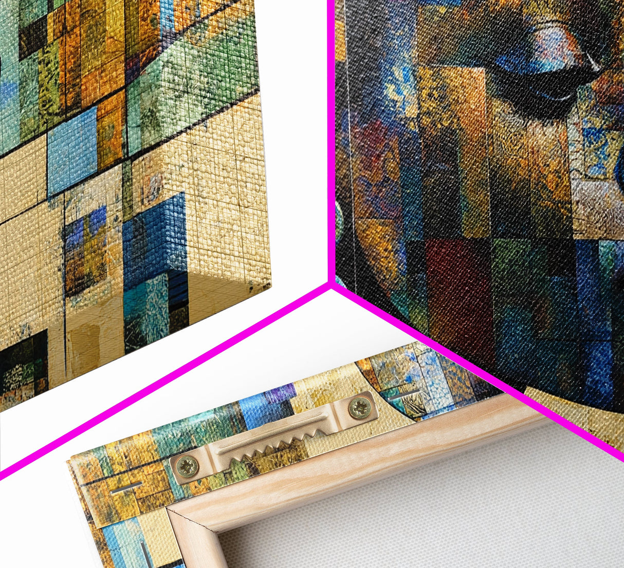 Afrocentric Wall Art Framed Canvas Print, Geometric African Art, Bold Living Room Decor, Unique Moody Art Gift Idea, African Art Print