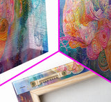 Galaxy Brain Framed Canvas Print Therapy Art Science Abstract Art Cosmic Decor Above Couch or Bed Wall Art Unique Gift for Him