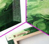 Modern Abstract Green Canvas Print, Sage Green Wall Art, Farmhouse Decor, Minimalist Vertical Art, Living Room Rustic Decor