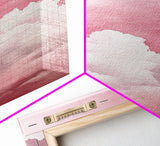 Dreamy Pink Clouds Canvas Print Light and Airy Minimalist Art Above Bed Wall Art Guest Room Decor Rustic Aesthetic Fall Accent Gift