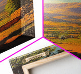 Rustic Mountain Landscape Framed Canvas Print Southwest Wall Art Above Sofa Rustic Decor Gift Idea Living Room Art Landscape Painting