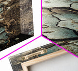 Cracked Earth, Textured Art, Wabi Sabi Art, Canvas Print, Geometric Wall Art, Abstract Landscape, Earth Tones