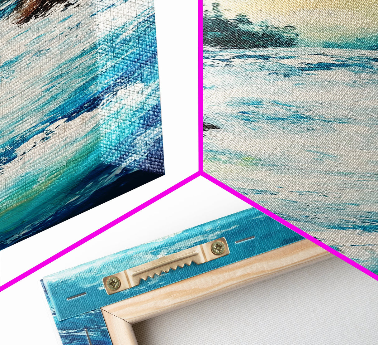River Rapids, Mountain Painting, Smoky Mountain Art, Above Bed Wall Art, Vertical Wall Art, Blue and Green Wall Art