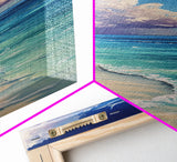 Beach Painting, Coastal Landscape Art, Ocean Waves, Nautical Wall Art, Seascape Painting, Canvas Print, Coastal Decor, Gift Idea
