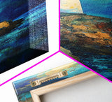 Lighthouse Painting, Moon Oil Painting, Nautical Decor, Coastal Wall Art, Seascape Painting, Canvas Print, Tall Narrow Art, Gift Idea