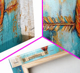 Tribal Arrow, Framed Canvas Print, geometric wall art, teal wall art, sacred geometry wall art, boho art, extra wide art