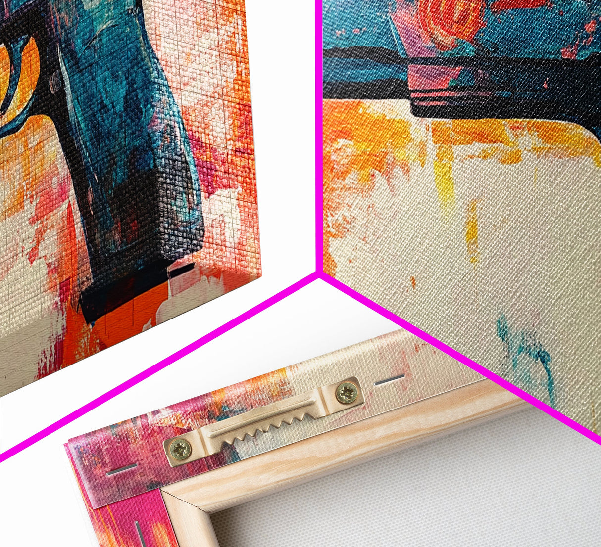 Graffiti wall art, framed canvas print, extra wide art, modern pop art, bold abstract painting, vibrant wall decor, contemporary art