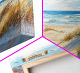 Beach Dunes, Coastal Painting, Nautical Wall Art, Canvas Print, Seascape Painting, Coastal Decor, Above Bed Wall Art, Farmhouse Art