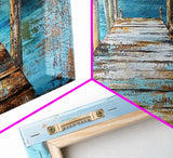 Dock Over Water, Coastal Landscape, Nautical Wall Art, Canvas Print, Lake Tahoe Art, Rustic Wall Art, Coastal Decor, Panoramic Art