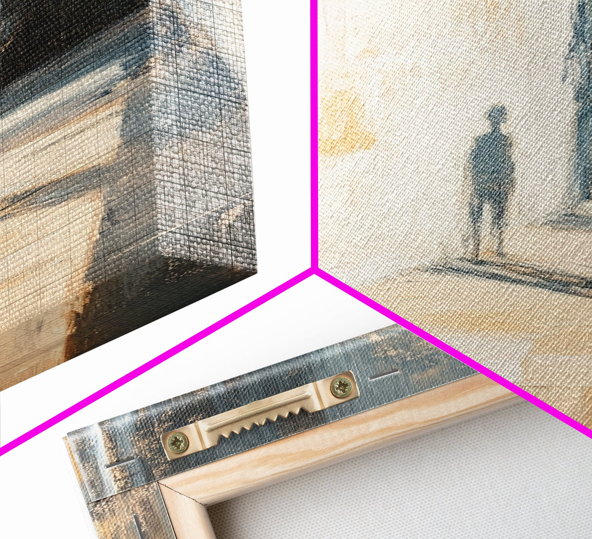 Shadowed Hallway, moody art, wabi sabi wall art, minimalist art, vertical wall art, framed canvas print, above bed wall art