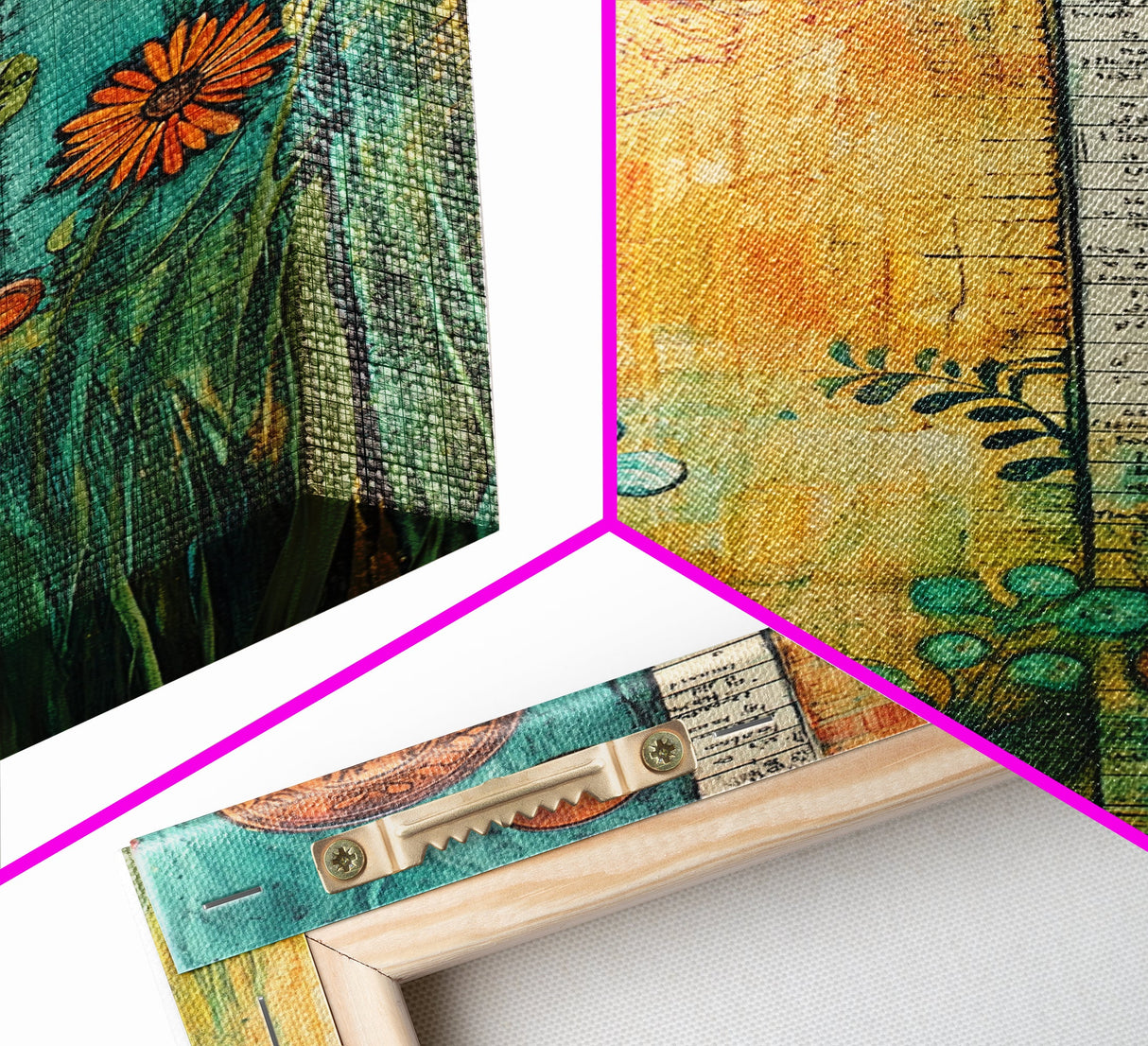 Sun and Nature, Botanical Prints, Sacred Geometry Wall Art, Moroccan Wall Art, Wabi Sabi Art, Canvas Print, Gift Idea