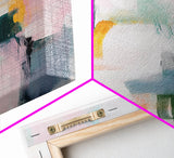Abstract Art, Light Pink Wall Art, Pink Abstract Art, Minimalist Art, Modern Art Print, Canvas Print, Extra Wide Art, Boho Art
