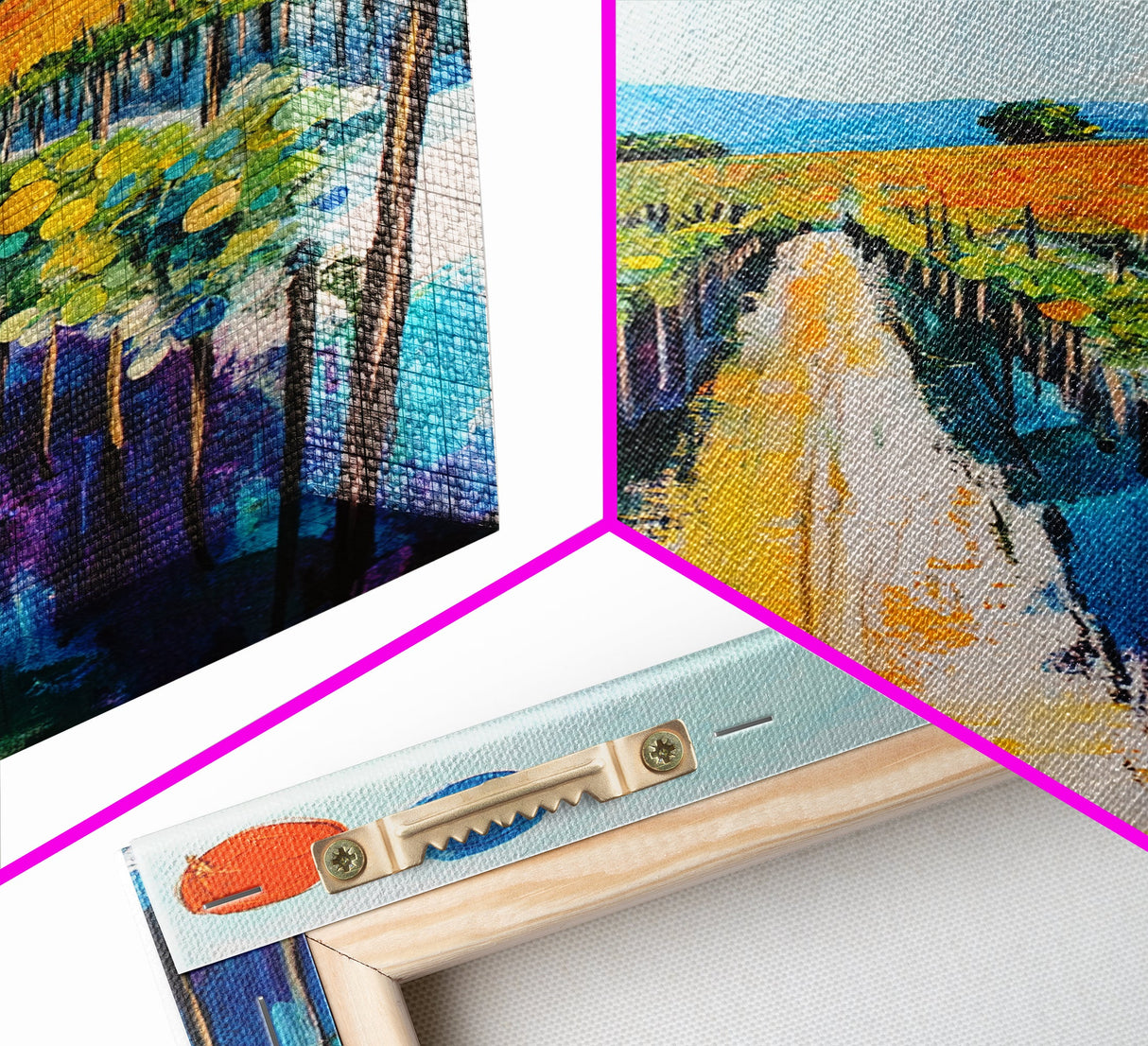 Vineyard Path, Tuscany painting, landscape painting, farmhouse art, rustic decor, above couch art, framed canvas print, wall art