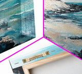 Cliffside View, Ocean Painting, Canvas Print, Coastal Wall Art, Nautical Decor, Seascape Art, Rustic Art, Gift Idea, Above Bed Art