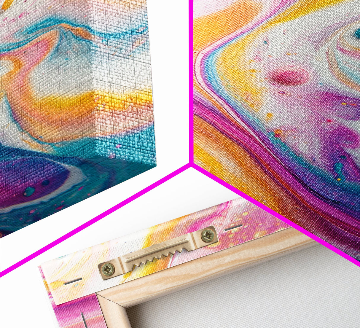 Fluid Art Painting, Psychedelic Wall Art, Colorful Abstract Art, Trippy Art, Bedroom Wall Art, Canvas Print, Swirl Paint Decor