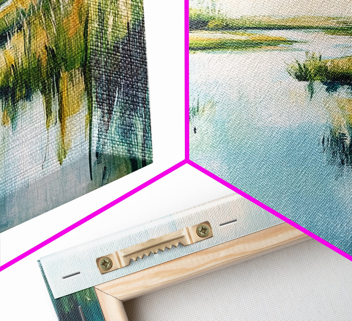 Marsh Landscape, Coastal Landscape Art, Nature Painting, Seascape Art, Bedroom Art, Guest Room Art, Canvas Print, Farmhouse Art