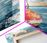 Fishing Buoy, Nautical Wall Art, Rustic Decor, Coastal Art, Ocean Art, Living Room Art, Canvas Print, Gift Idea