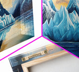 Iceberg Landscape Canvas Print, Arctic Ocean Wall Art, Blue Glacier Nature Art, Winter Wilderness Decor, Mountain Explorer Gift