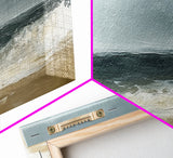 Stormy, Waves, Ocean, Moody, Canvas Print, Coastal Art, Nautical Wall Decor, Living Room Artwork, Dark Beach Painting