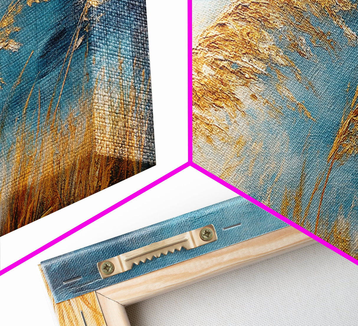 Golden Wheat in the Wind, Rustic Autumn Nature Wall Art, Warm Earthy Landscape Painting, Farmhouse Fall Decor, Cozy Home Artwork