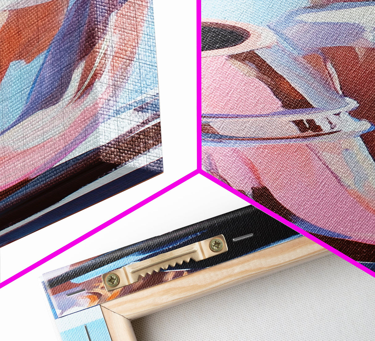 Saxophone, Jazz Music, Artistic Musician Art, Modern Wall Decor, Chic Abstract Painting, Music Room Accent, Framed Canvas Print