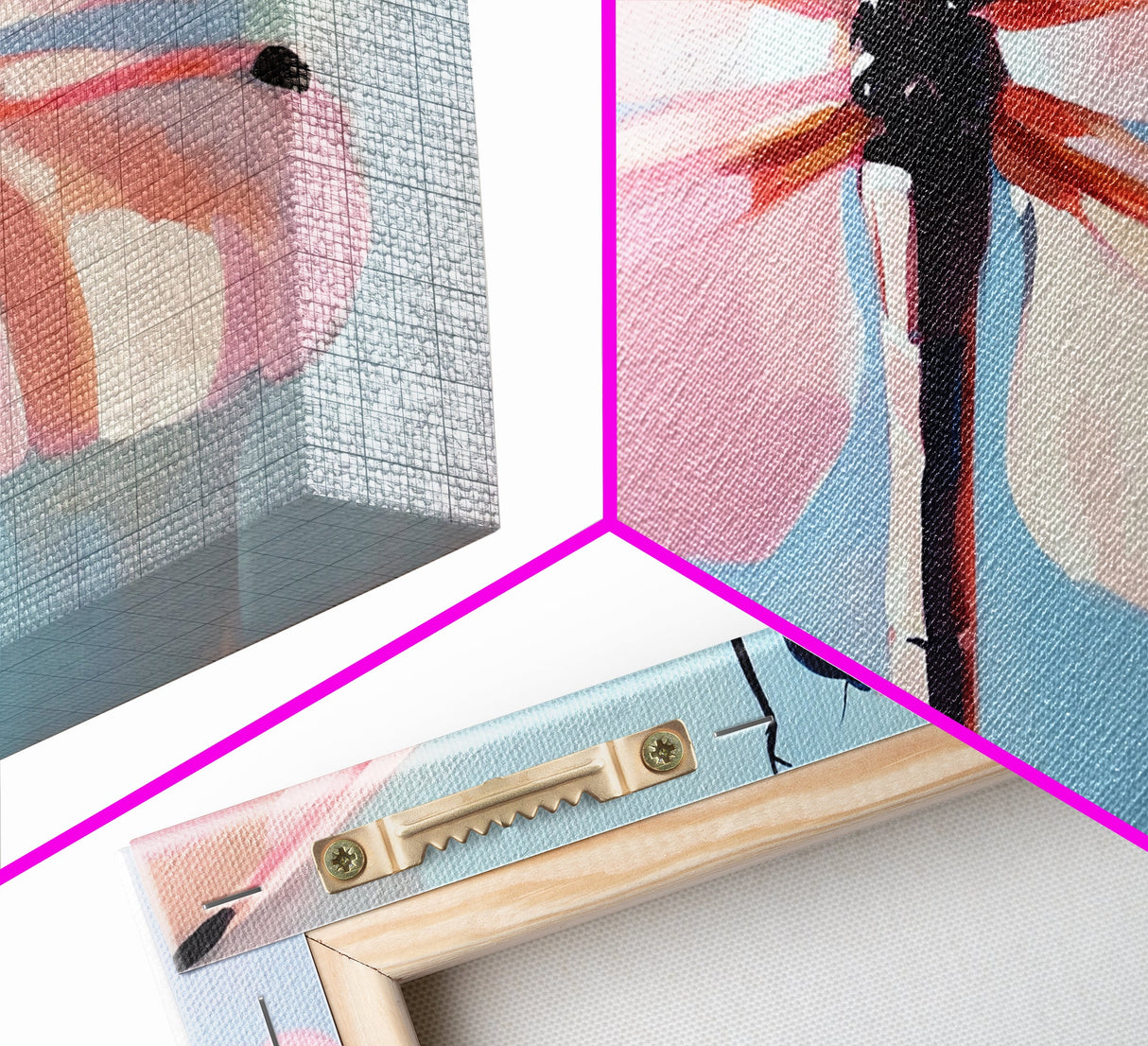 Dragonfly Art, Nature Wall Decor, Boho Insect Artwork, Minimalist Dragonfly Print, Botanical Aesthetic, Modern Canvas Print
